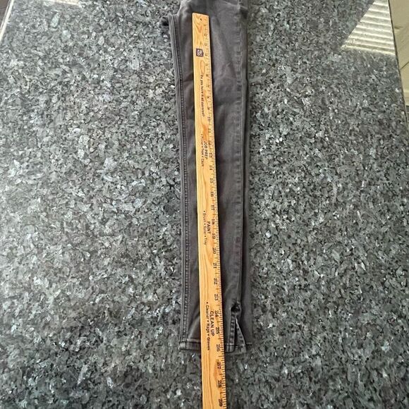 Rag & Bone High Rise Ankle Skinny Jeans Size 24 Black RANTI Modal Blend - Picture 8 of 10